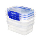 Sistema KLIP IT PLUS Set van 3 Rechthoekige Voorraaddozen 1000ml Donkerblauw