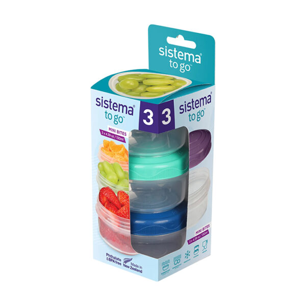 Sistema TO GO Set van 3 Mini Bites 130ml