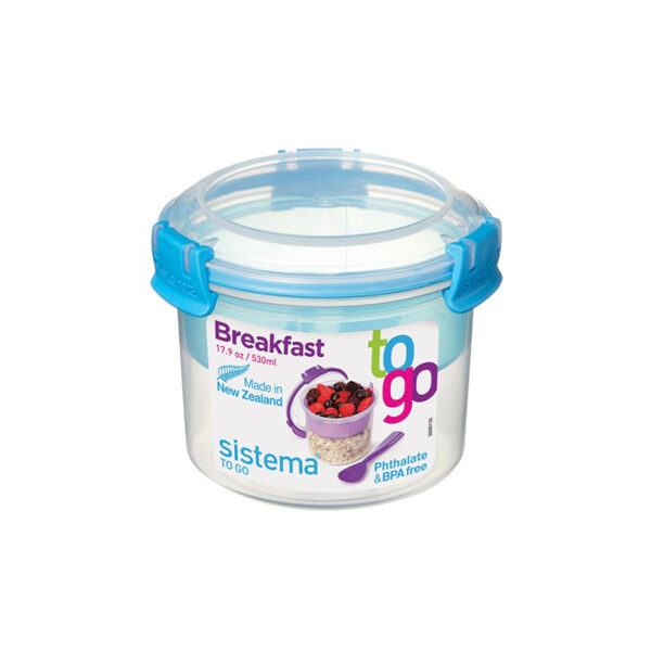 Sistema TO GO Breakfast Lunchbeker 530ml Blauw