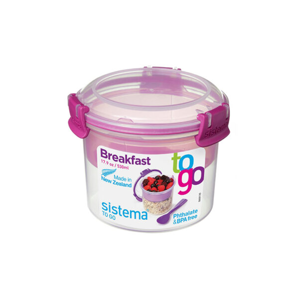 Sistema TO GO Breakfast Lunchbeker 530ml Roze