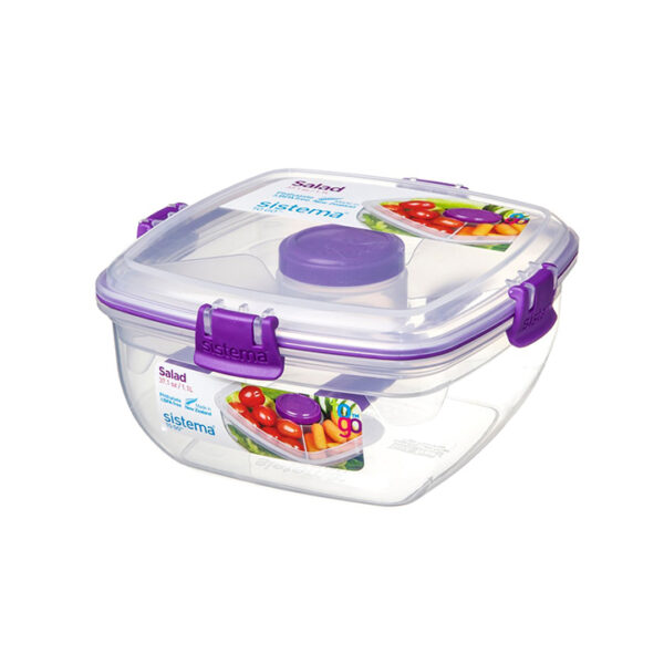 Sistema TO GO Salad Saladebox 1.100ml Paars