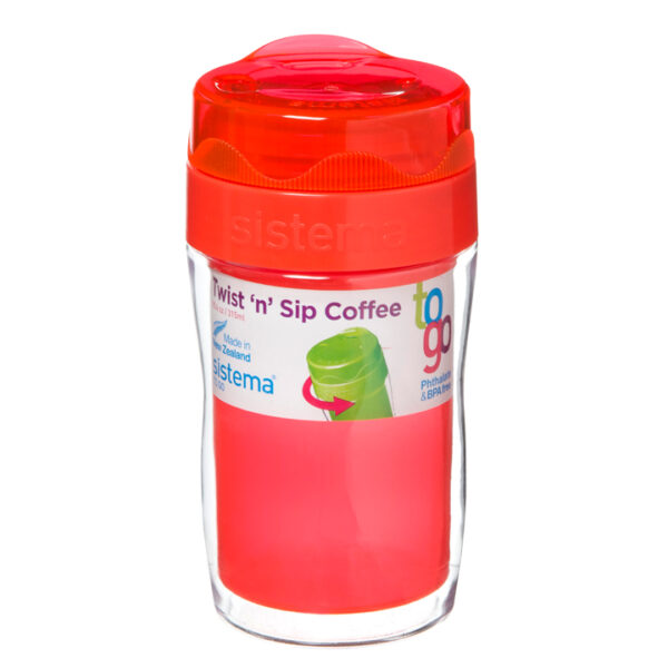 Sistema TO GO - Twist 'n' Sip Coffee Isoleerbeker - 315 ml Oranje