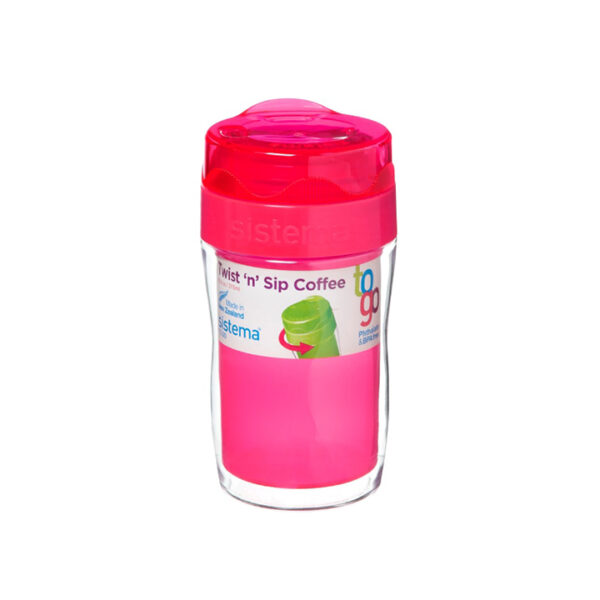 Sistema TO GO Twist 'n' Sip Coffee Isoleerbeker 315ml Roze