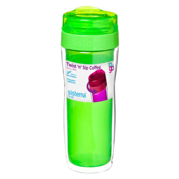 Sistema TO GO Twist 'n' Sip Coffee Isoleerbeker 490ml Groen