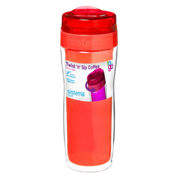 Sistema TO GO Twist 'n' Sip Coffee Isoleerbeker 490ml Oranje