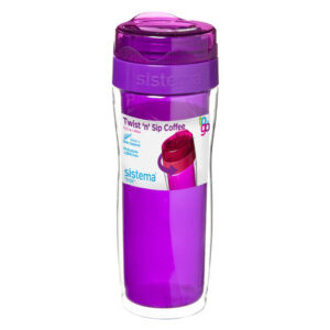Sistema TO GO Twist 'n' Sip Coffee Isoleerbeker 490ml Paars