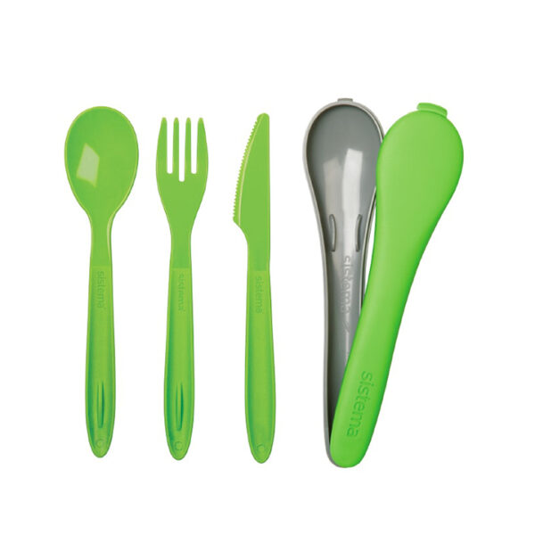 Sistema TO GO 3-delige Cutlery Set Groen