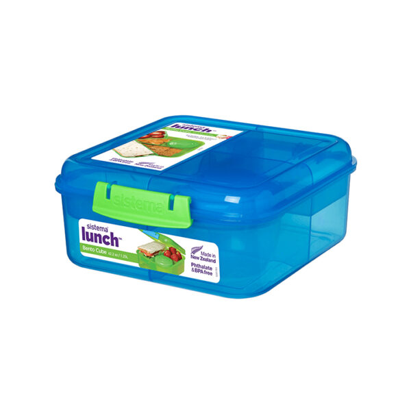 Sistema Lunch Bento Cube 1.250ml Blauw