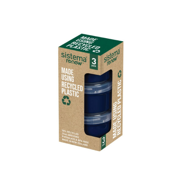 Sistema Renew Set van 3 Dressingpotjes 35ml Donkerblauw