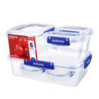 Sistema KLIP IT PLUS - Set van 6 Voorraaddozen - Donkerblauw